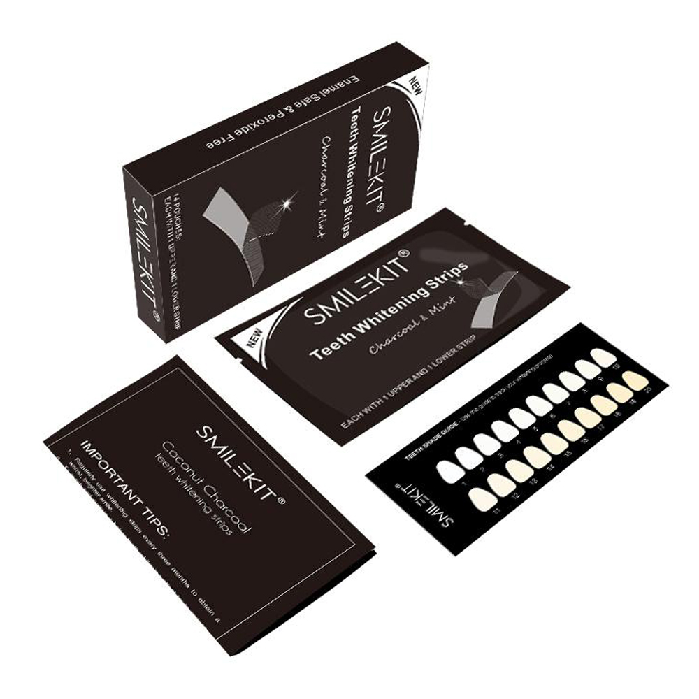 Teeth Whitening Effects - 70 ชิ้น/กล่องฟันไวท์เทนนิ่งแถบถ่านไม้ไผ่ฟันคราบ Oral Hygiene Care ทันตกรรม