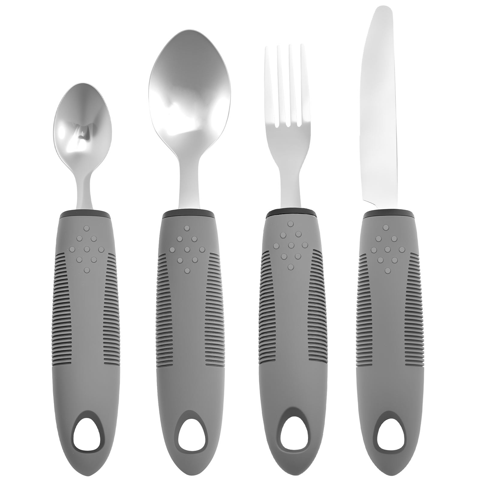 Teeth Whitening Crest - 4 ชิ้นผู้สูงอายุเครื่องครัว Adaptive Built Up Utensils