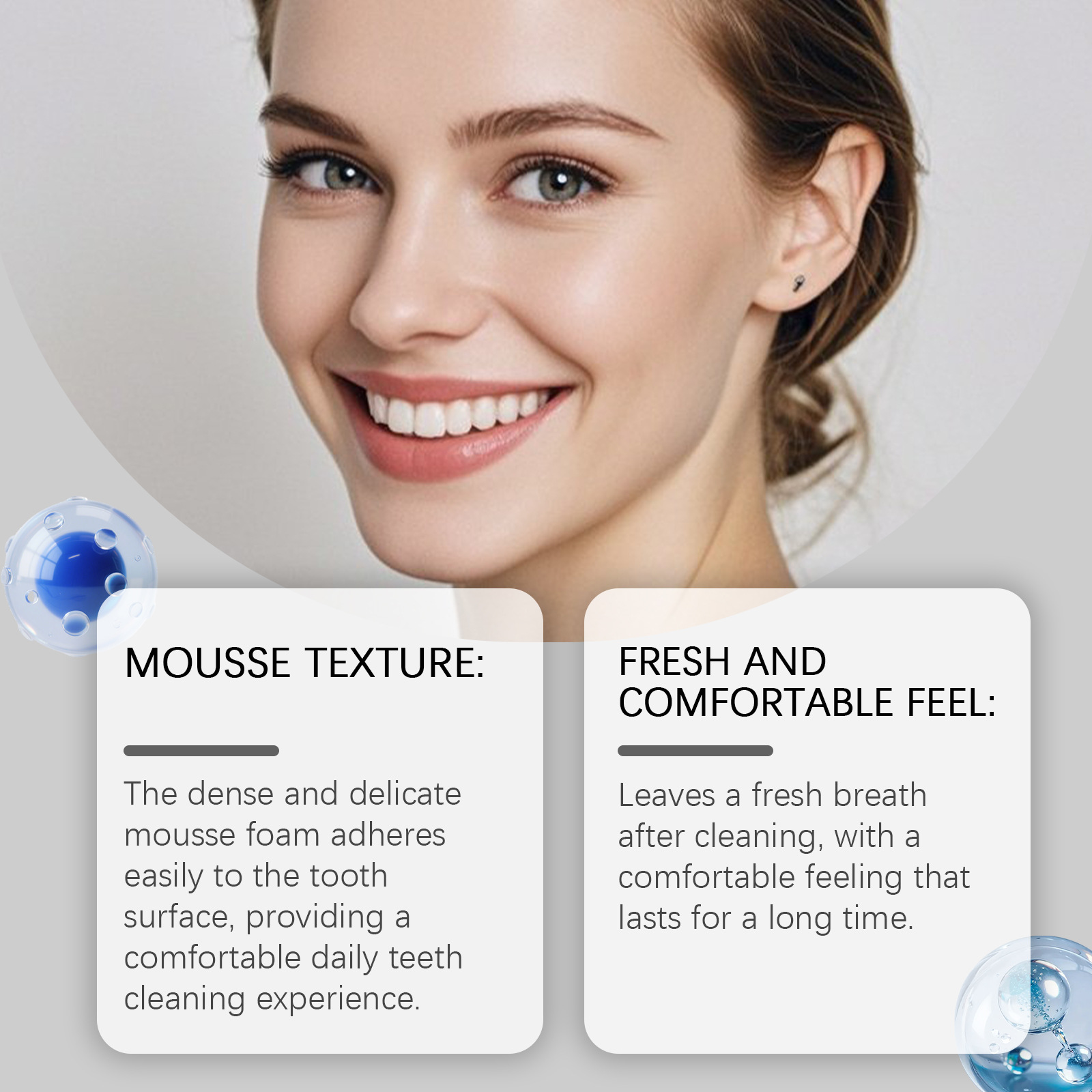 Teeth Whitening Foam Toothpaste - 5d ยาสีฟันโฟมฟอกสีฟัน ขจัดคราบเหลือง ทำความสะอาดช่องปาก ลมหายใจสดชื่น ฟันขาวสดใส
