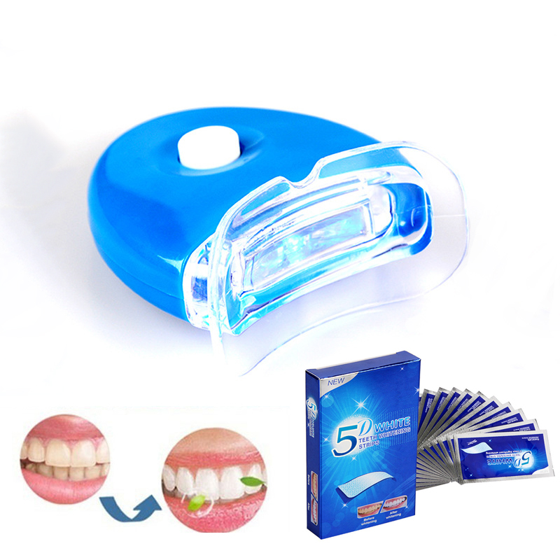 Teeth Whitening Crest - 7 คู่ 5D เจลฟันไวท์เทนนิ่งแถบฟันขาวทันตกรรมชุด Oral Hygiene