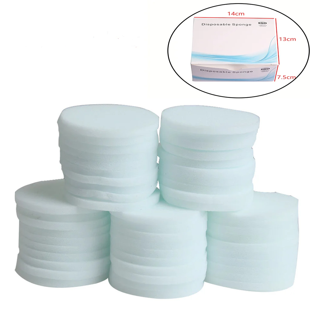 Teeth Whitening Foam Toothpaste - 50 ชิ้น/กล่องแผ่นฟองน้ำทำความสะอาดแบบใช้แล้วทิ้งฟันนุ่มเอนโดไฟล์ทำความสะอาดโฟมขาตั้งโฟมฟอกสีฟันเครื่องมือทันตกรรม