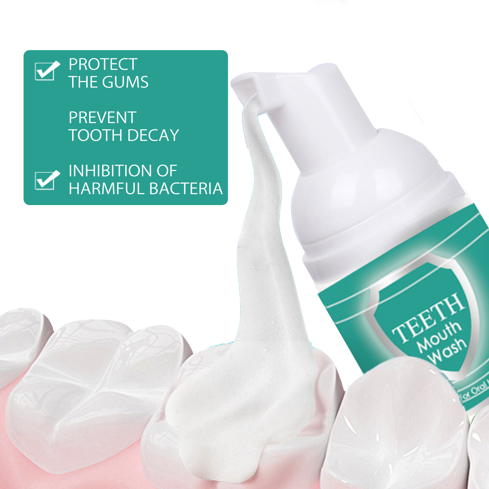 มูสยาสีฟันแบบฟอง - ทำความสะอาด - Teeth Whitening Foam Toothpaste บทวิจารณ์และราคา