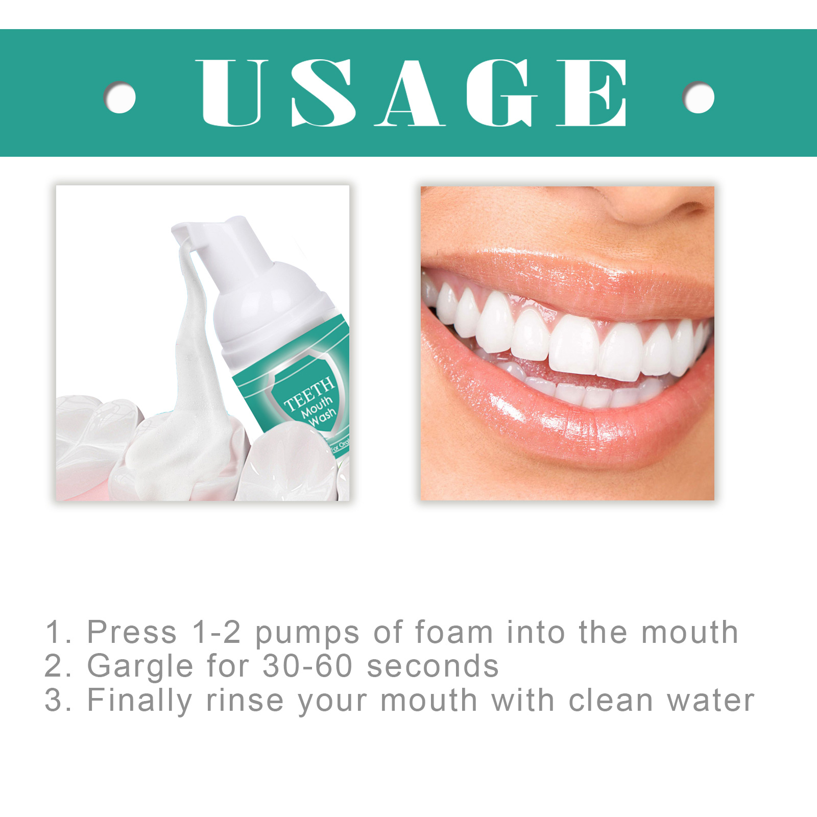 มูสยาสีฟันแบบฟอง - ทำความสะอาด - Teeth Whitening Foam Toothpaste บทวิจารณ์และราคา