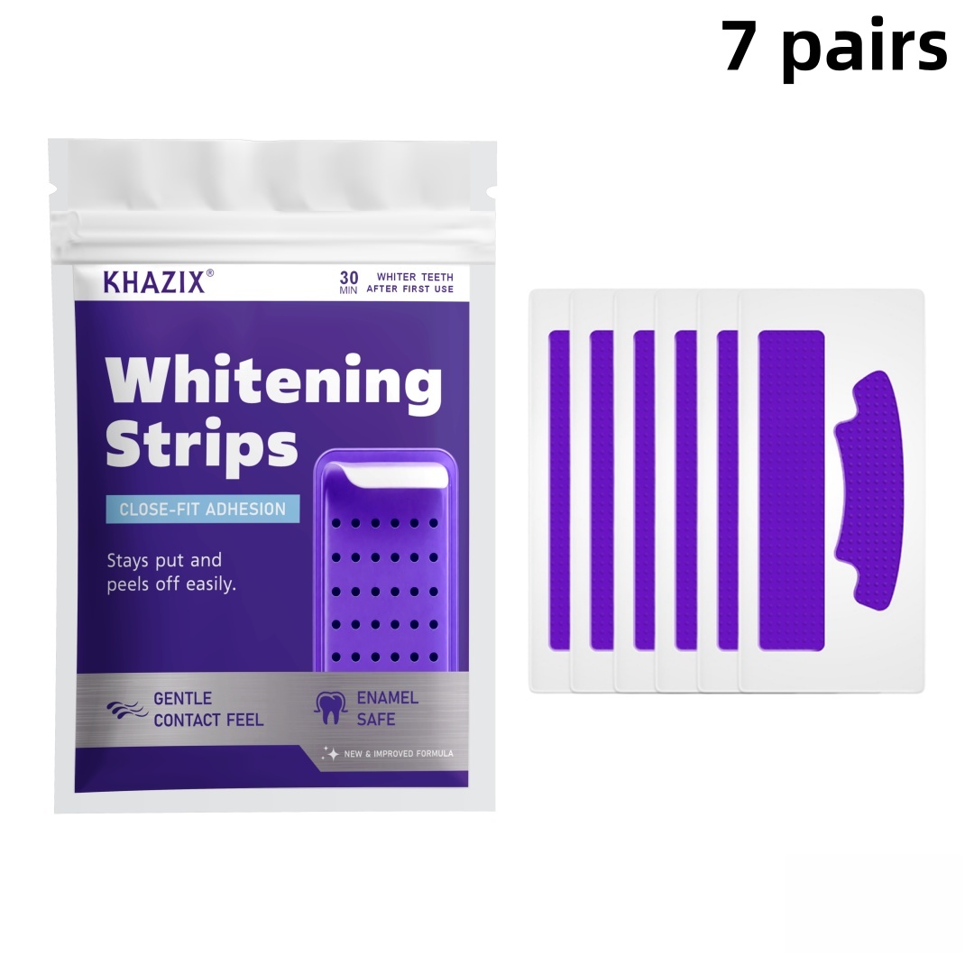 แผ่นฟอกสีฟัน 7 คู่ สำหรับใช้ที - Teeth Whitening Routine บทวิจารณ์และราคา