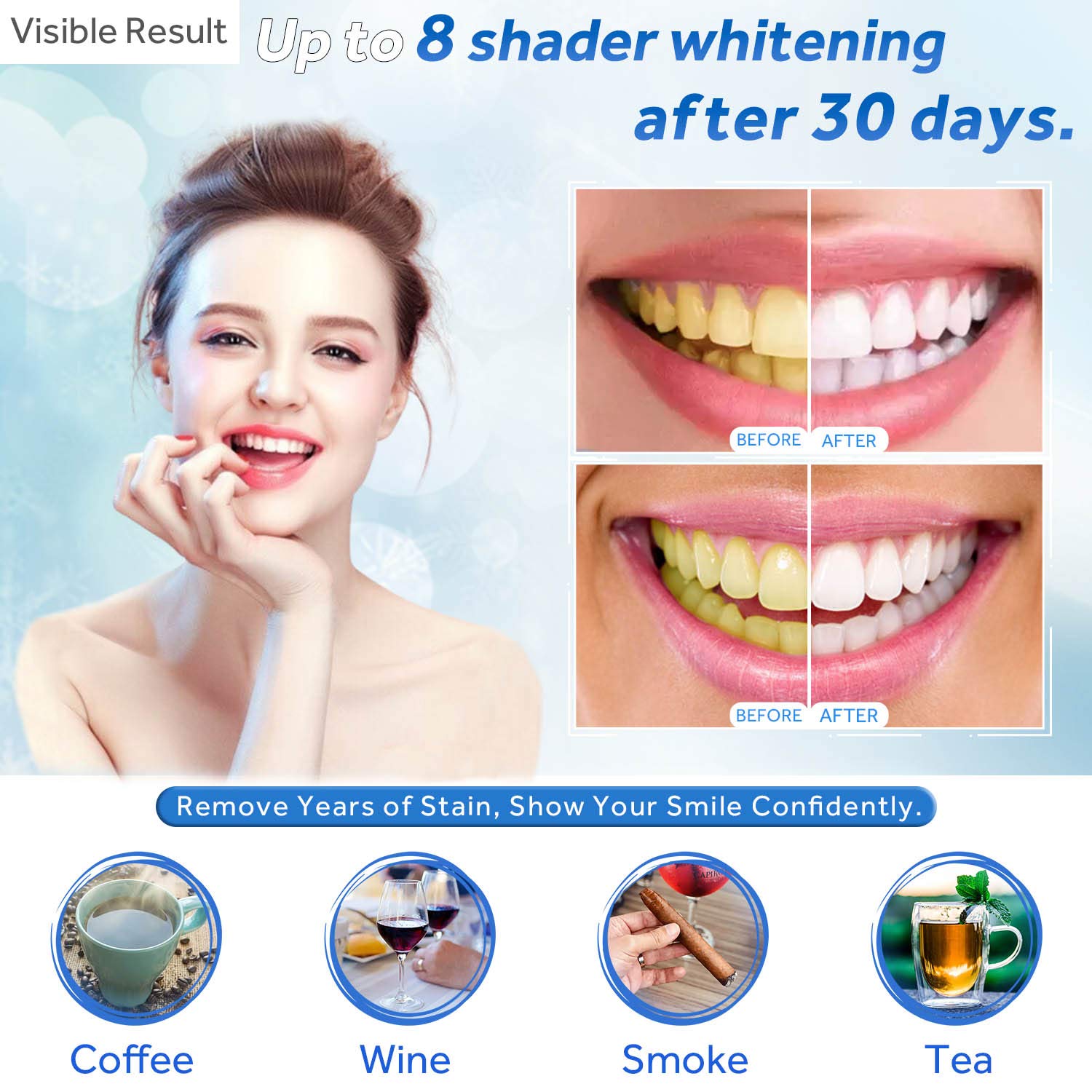 เจลฟอกสีฟันแบบเติม หลอดฉีดยาเจ - Teeth Whitening Ulta บทวิจารณ์และราคา