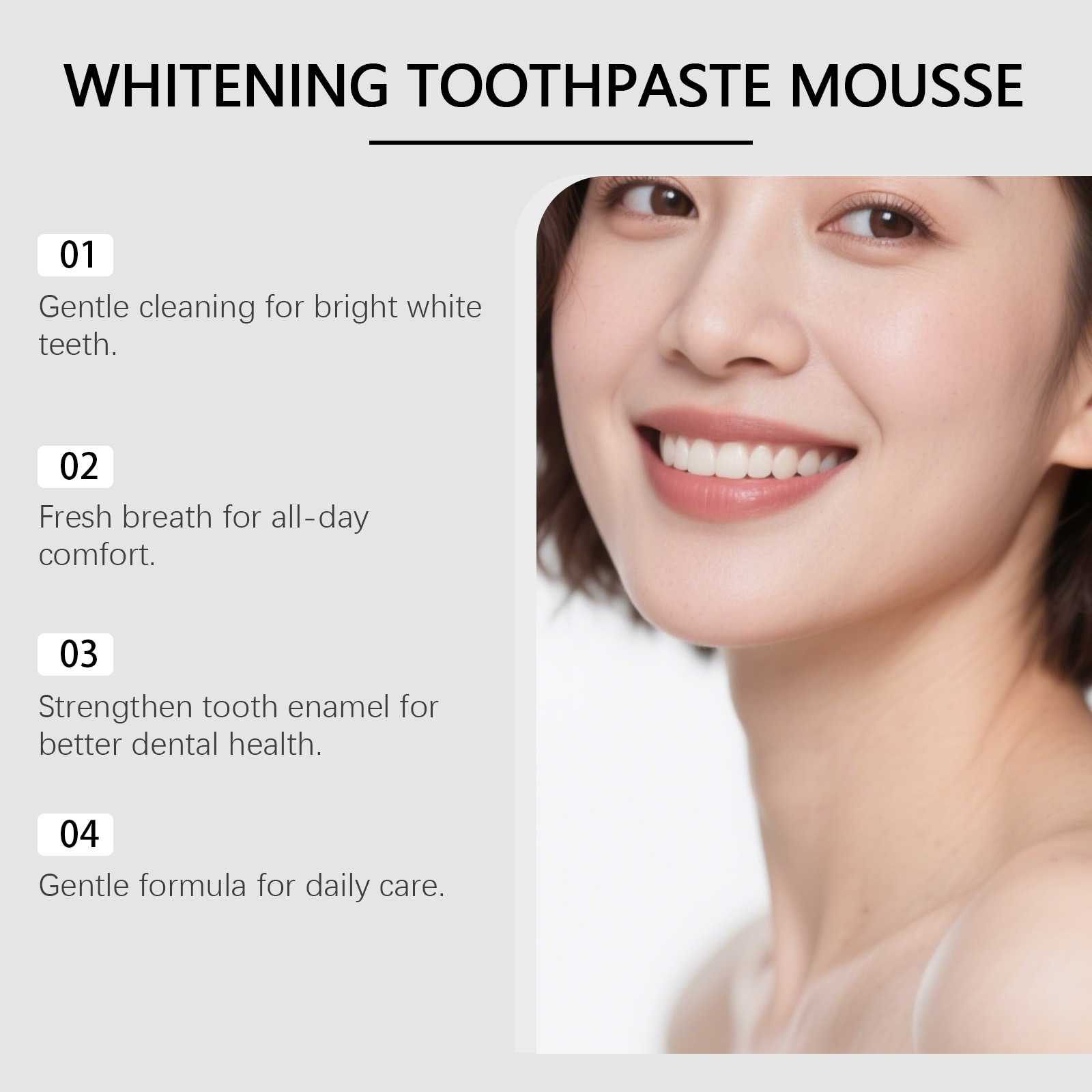 ยาสีฟันไฮดรอกซีอะพาไทต์ ไวท์เท - Teeth Whitening Foam Toothpaste บทวิจารณ์และราคา