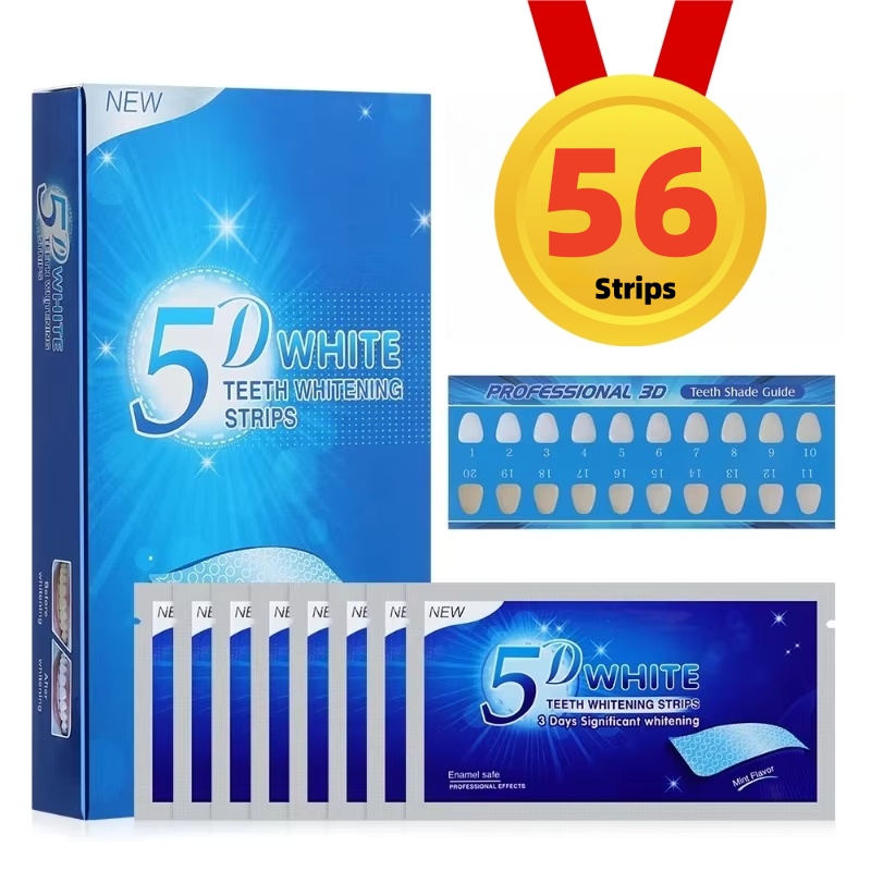 แผ่นเจลขัดฟันขาว5มิติฟอกสีฟัน5 - Teeth Whitening Crest บทวิจารณ์และราคา