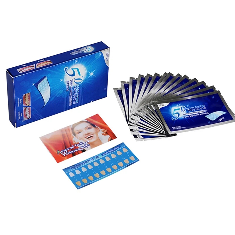 แผ่นเจลขัดฟันขาว5มิติฟอกสีฟัน5 - Teeth Whitening Crest บทวิจารณ์และราคา