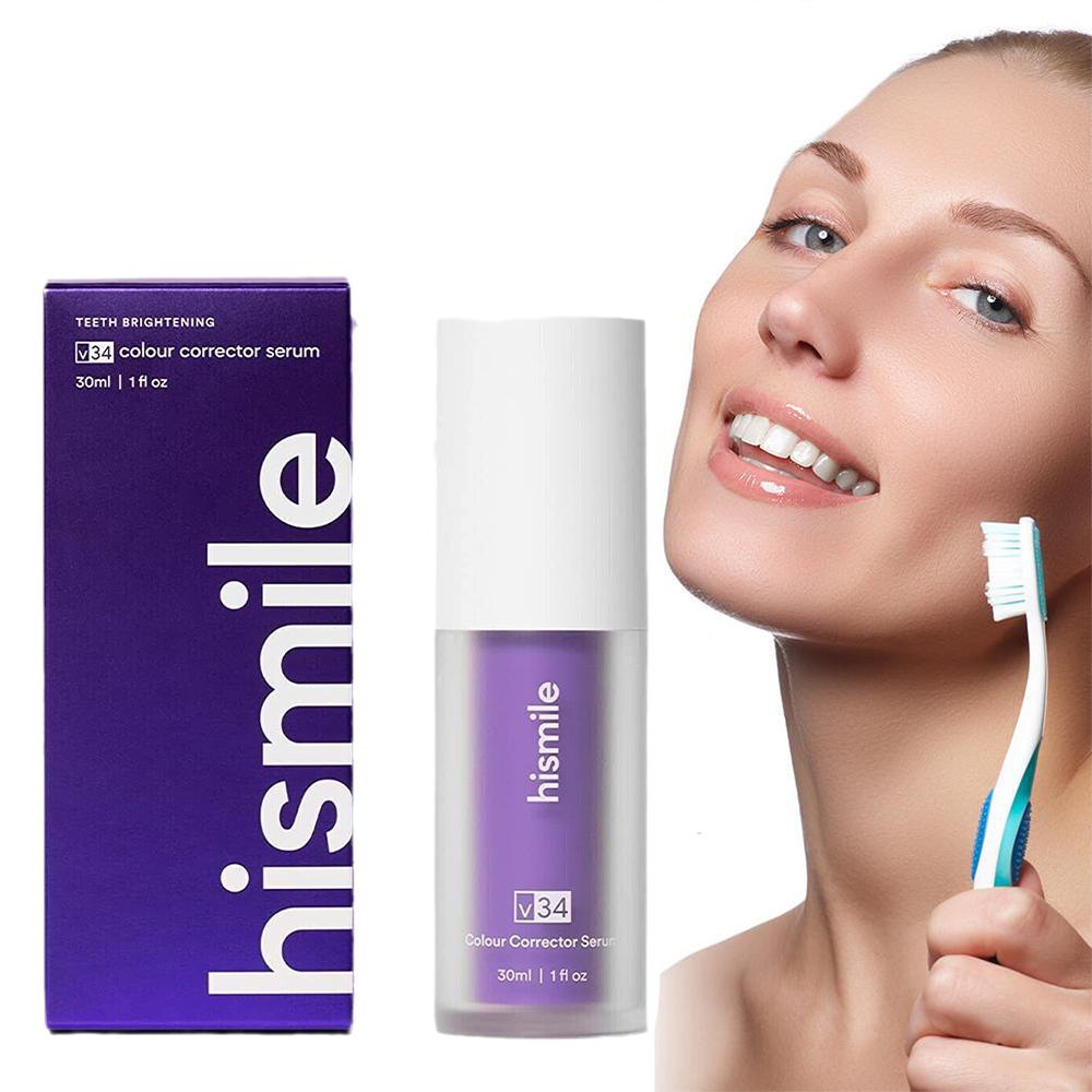 ฮิสไมล์ วี 34 เซรั่มฟอกสีฟันสี - Teeth Whitening Crest บทวิจารณ์และราคา