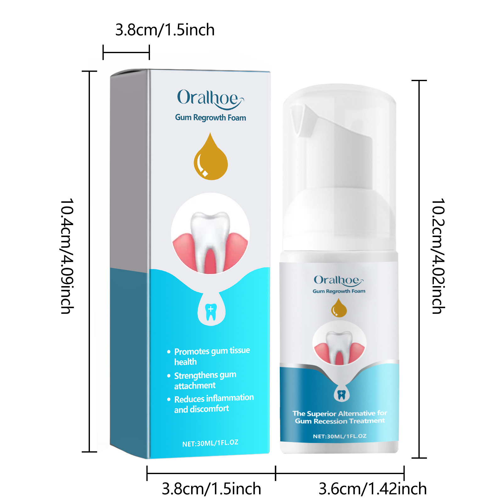 โฟมซ่อมแซมเหงือก ยาสีฟันมูส ทำ - Teeth Whitening Foam Toothpaste บทวิจารณ์และราคา