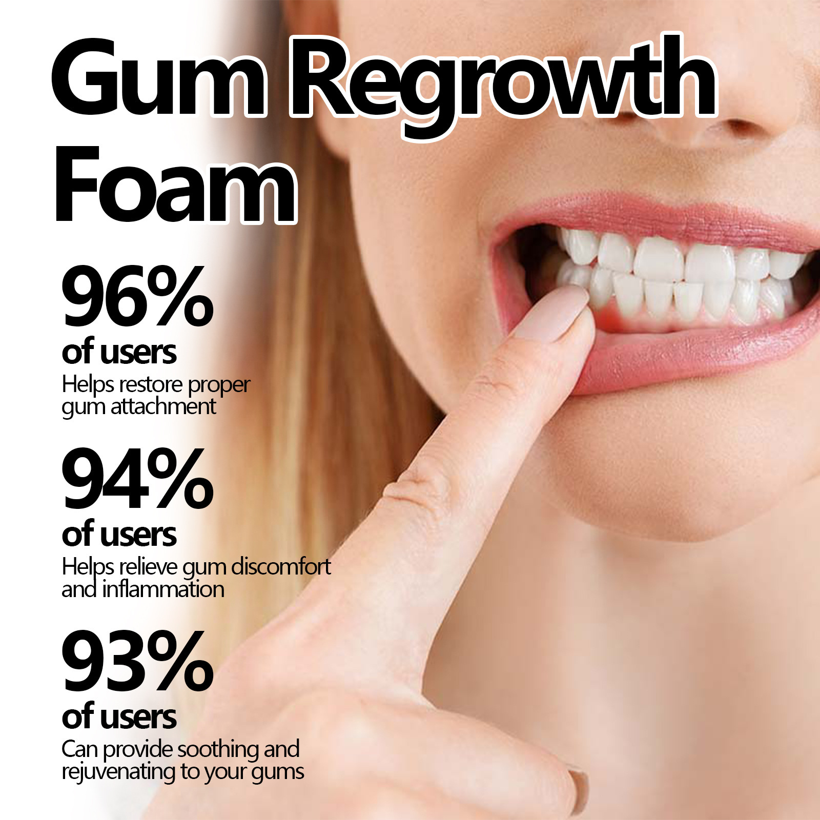 โฟมซ่อมแซมเหงือก ยาสีฟันมูส ทำ - Teeth Whitening Foam Toothpaste บทวิจารณ์และราคา