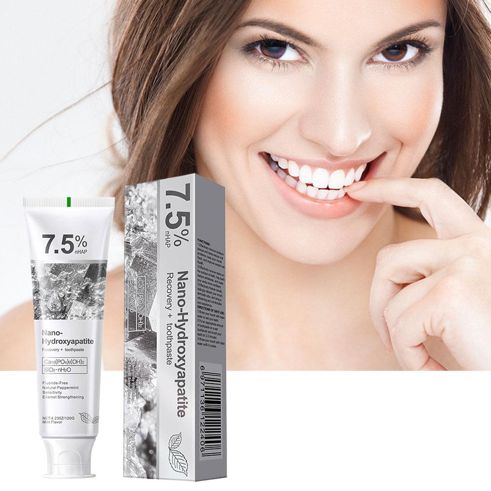 ยาสีฟันนาโนไฮดรอกซีอะพาไทต์ 7. - Hydroxyapatite Toothpaste บทวิจารณ์และราคา