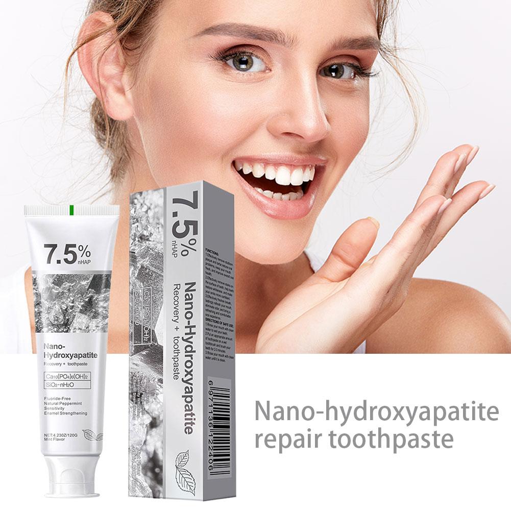 ยาสีฟันนาโนไฮดรอกซีอะพาไทต์ 7. - Hydroxyapatite Toothpaste บทวิจารณ์และราคา