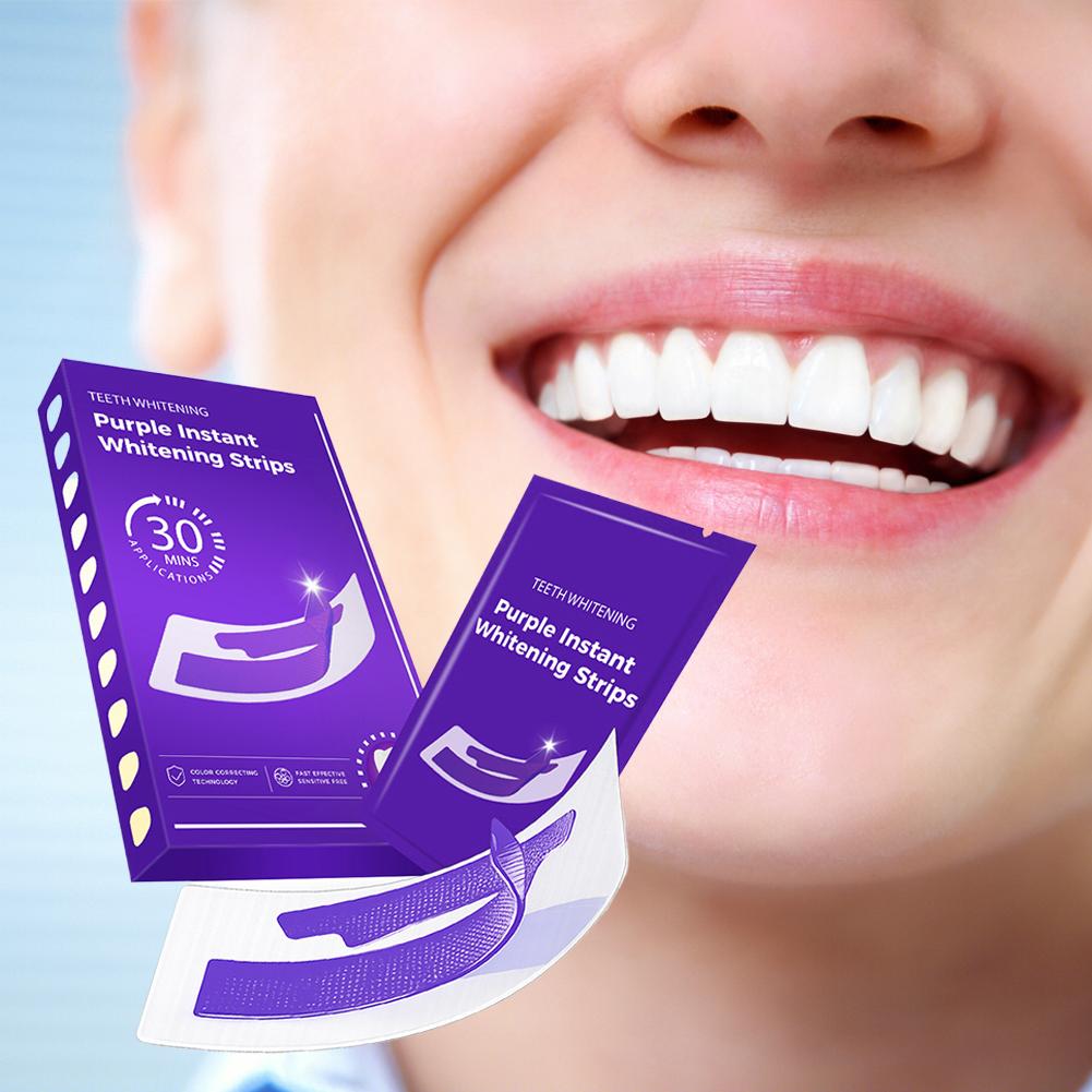  สไมล์คิท แถบฟอกสีฟัน สีม่วง  - Teeth Whitening Crest บทวิจารณ์และราคา