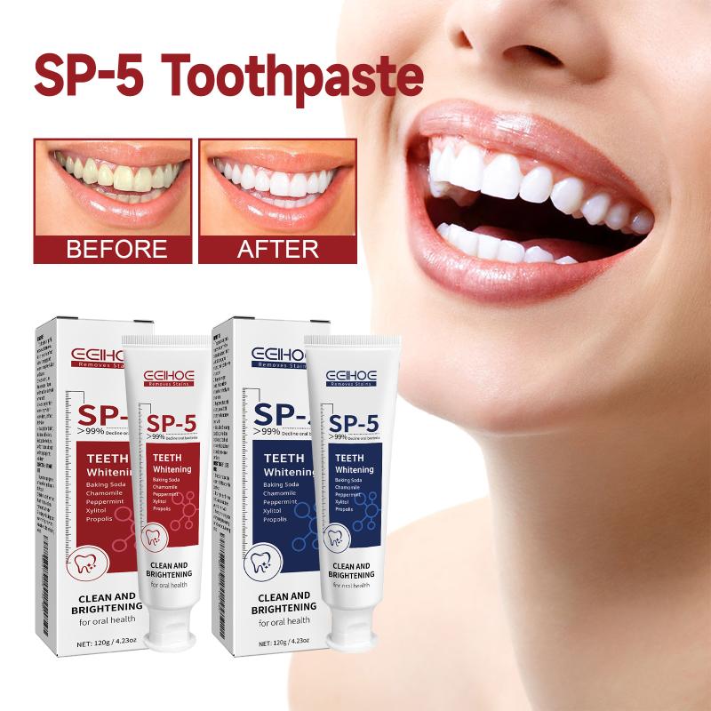 ยาสีฟันโปรไบโอติก SP-5 ยาสีฟัน - Teeth Whitening Foam Toothpaste บทวิจารณ์และราคา