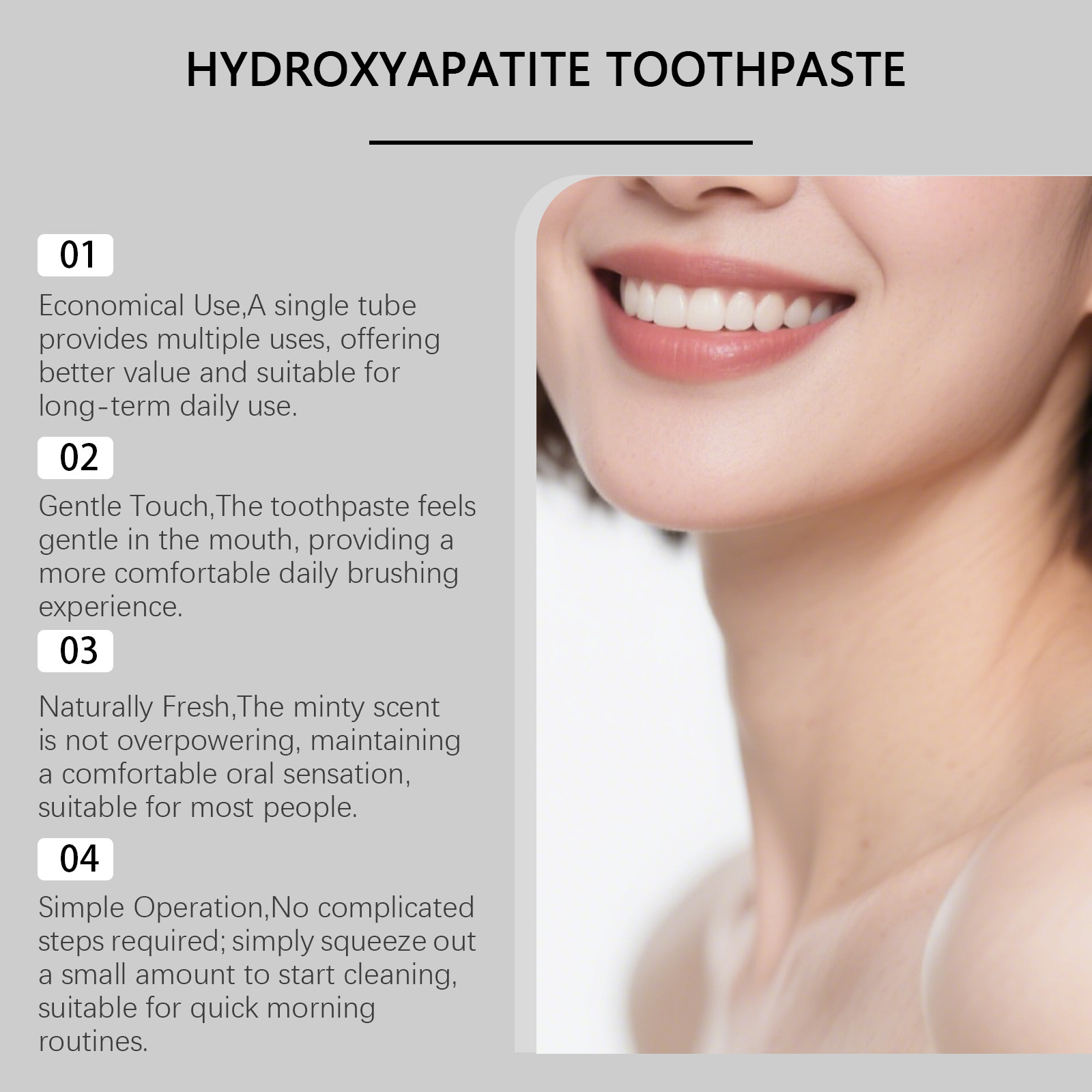 ยาสีฟันไฮดรอกซีอะพาไทต์ 7.5% ก - Teeth Whitening Foam Toothpaste บทวิจารณ์และราคา