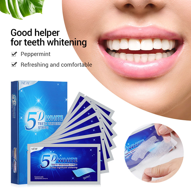 7 คู่ 5D เจลฟันไวท์เทนนิ่งแถบฟ - Teeth Whitening Crest บทวิจารณ์และราคา
