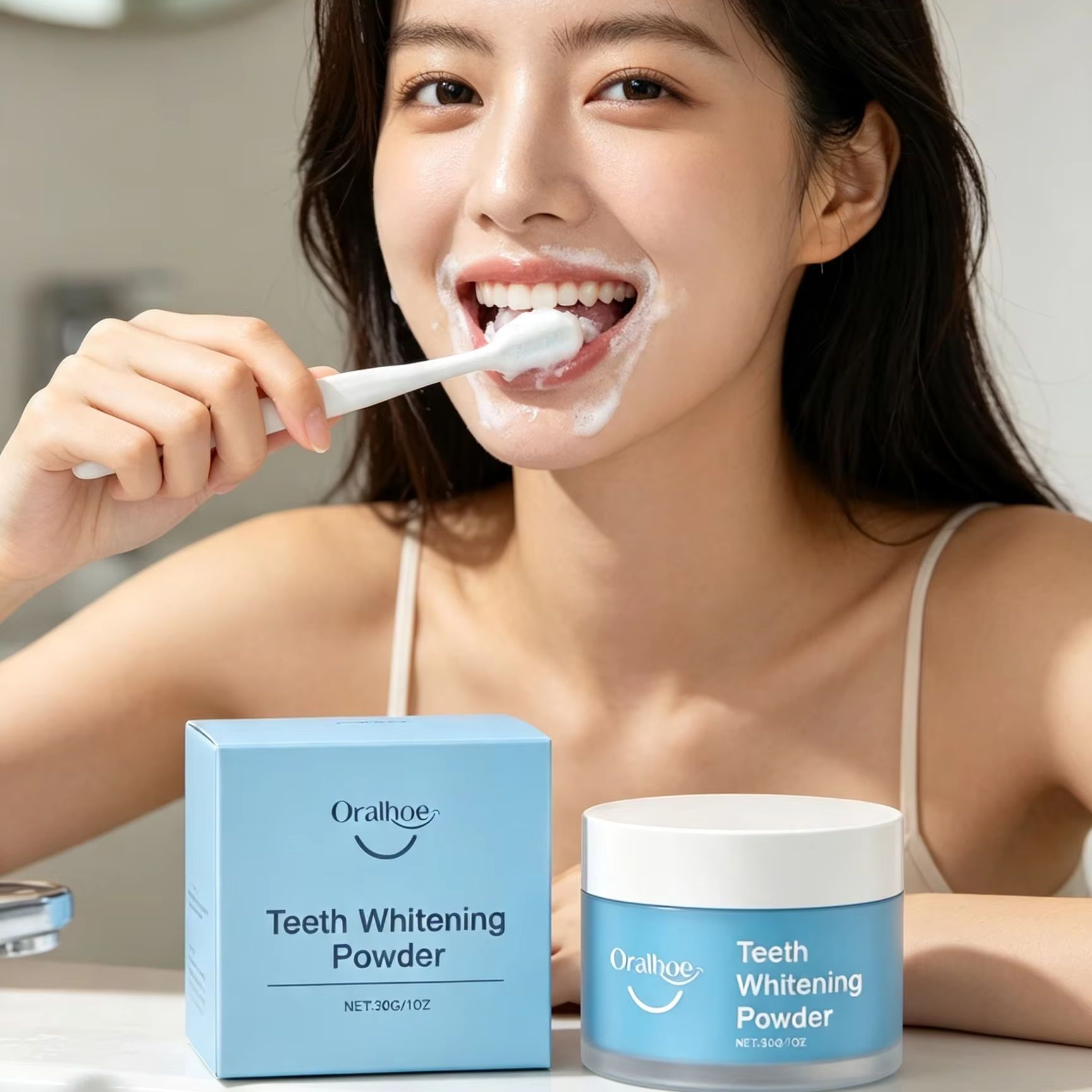 ผงแปรงฟัน Oralhoe สำหรับขจัดคร - Teeth Whitening Ulta บทวิจารณ์และราคา