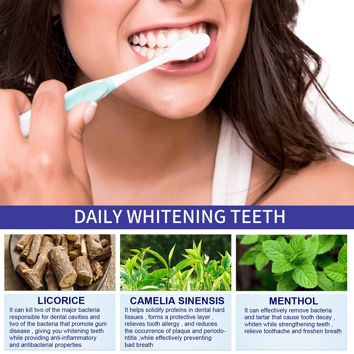 ยาสีฟันไวท์เทนนิ่งมูส 60 มล. ย - Teeth Whitening Foam Toothpaste บทวิจารณ์และราคา