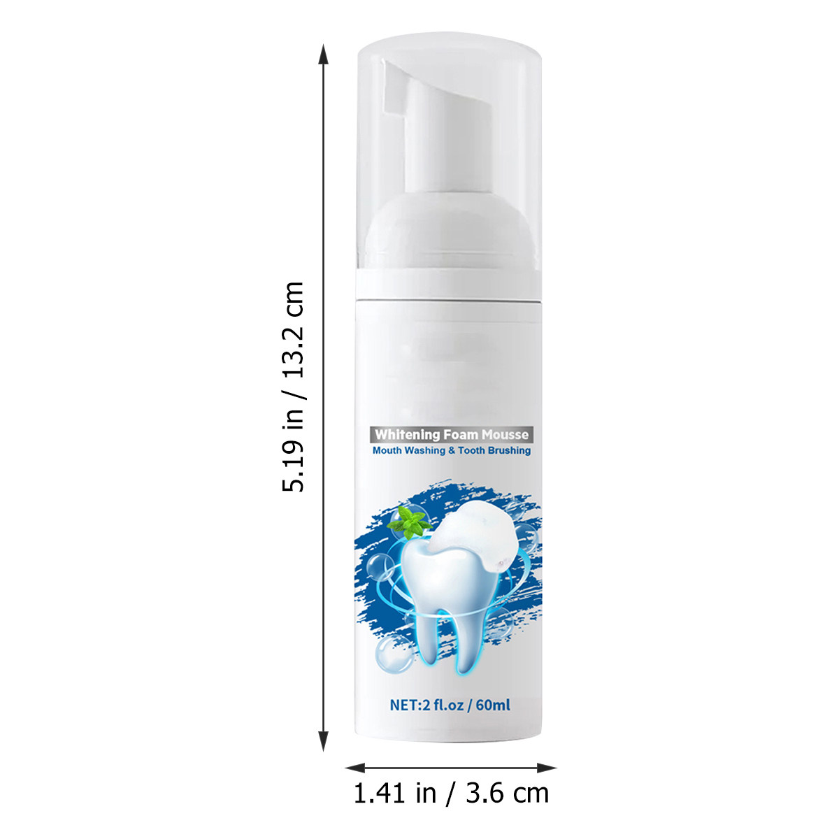 ยาสีฟันไวท์เทนนิ่งมูส 60 มล. ย - Teeth Whitening Foam Toothpaste บทวิจารณ์และราคา