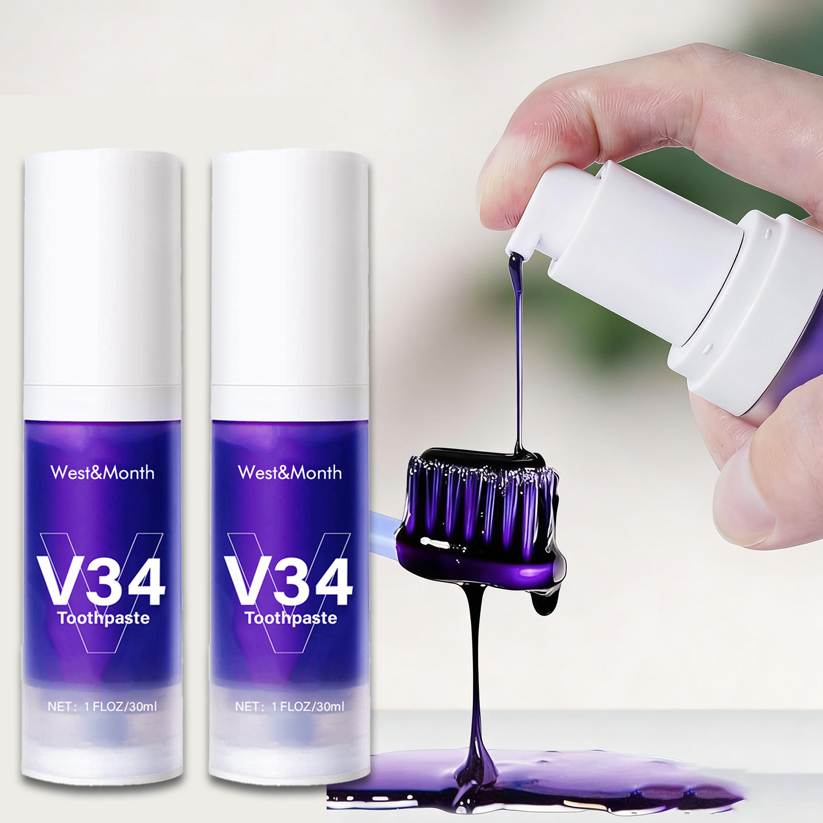 ยาสีฟันไวท์เทนนิ่ง V34 ขนาด 30 - Teeth Whitening Crest บทวิจารณ์และราคา