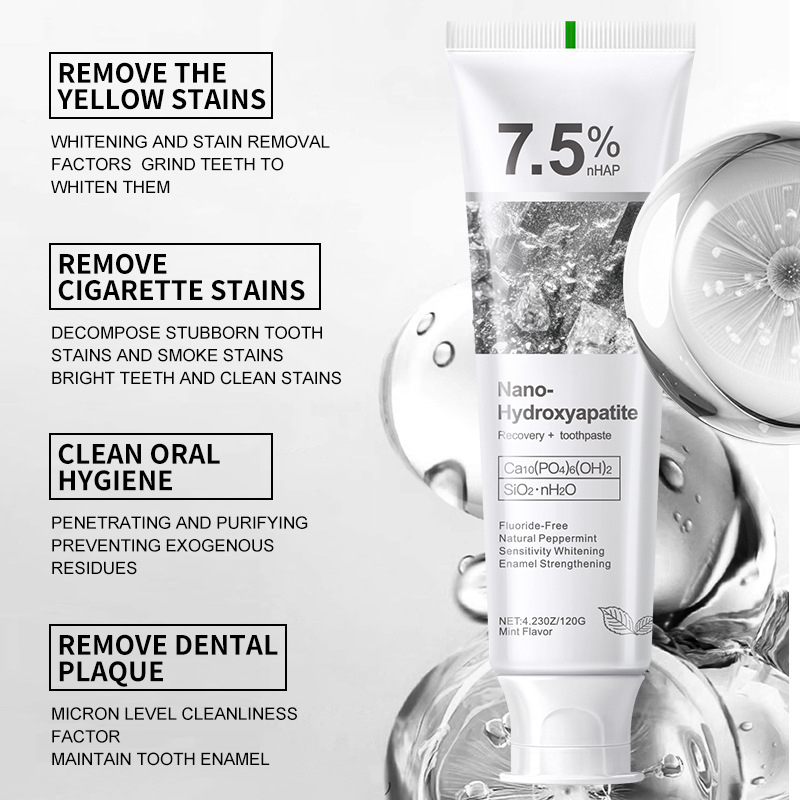 7.5% ไฮดรอกซีอะพาไทต์ โปรไบโอต - Hydroxyapatite Toothpaste บทวิจารณ์และราคา