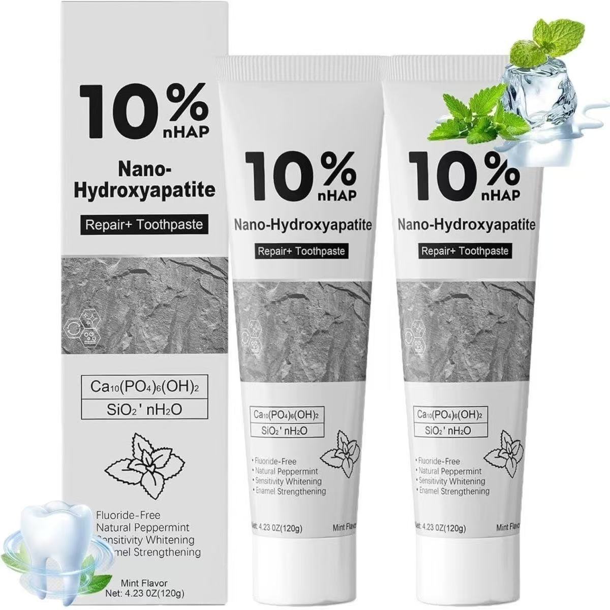 ยาสีฟันนาโนไฮโดรซีอะพาไทต์ 10% - Hydroxyapatite Toothpaste บทวิจารณ์และราคา