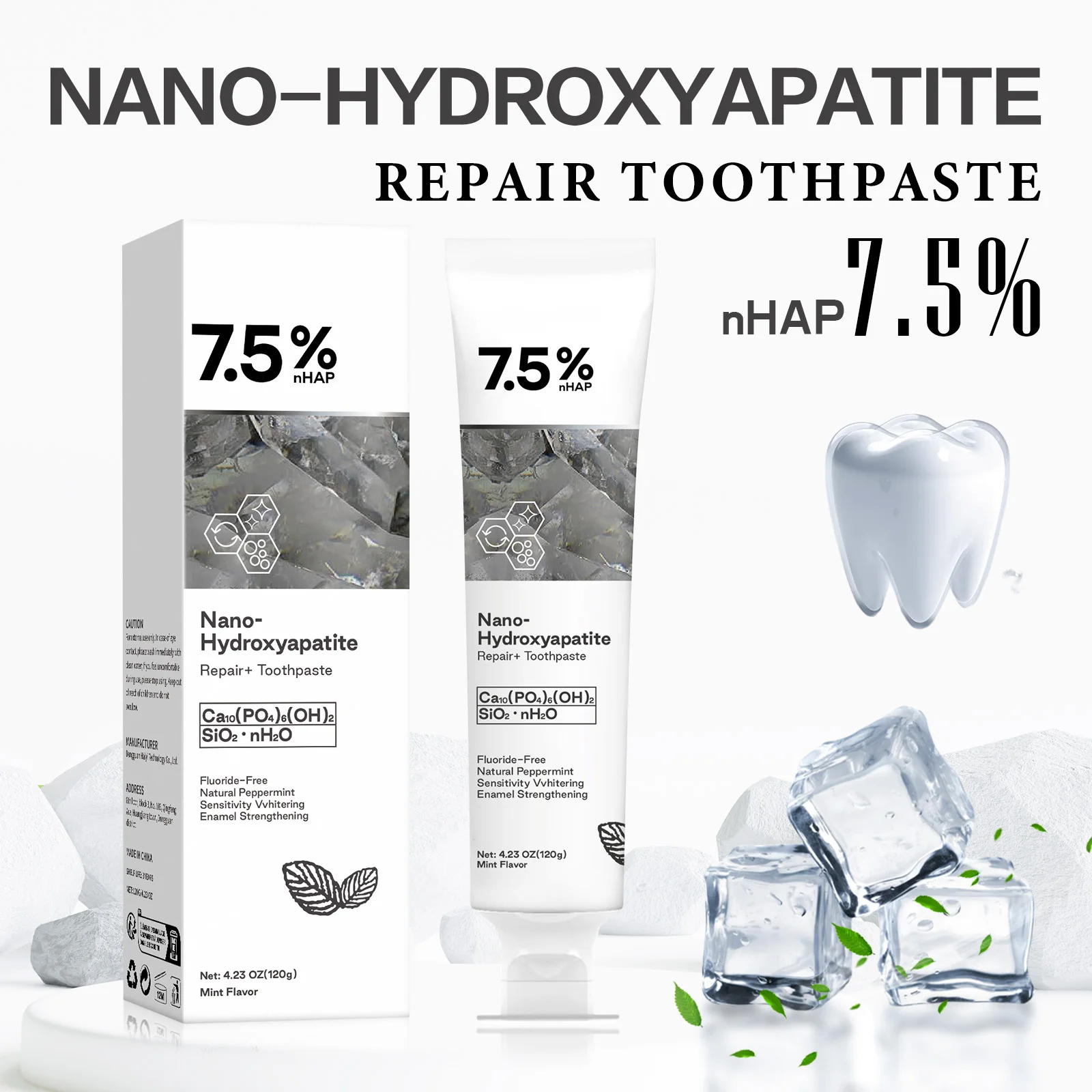 ยาสีฟันนาโนไฮดรอกซีอะพาไทต์ 12 - Hydroxyapatite Toothpaste บทวิจารณ์และราคา