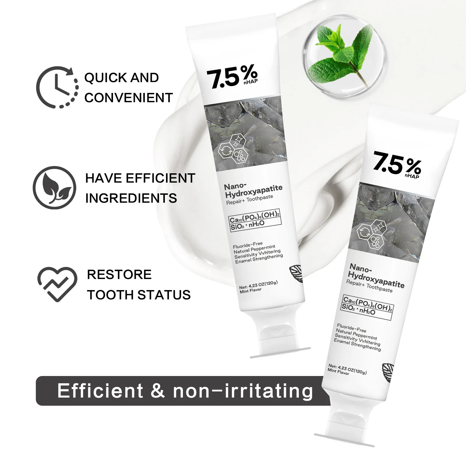 ยาสีฟันนาโนไฮดรอกซีอะพาไทต์ 12 - Hydroxyapatite Toothpaste บทวิจารณ์และราคา