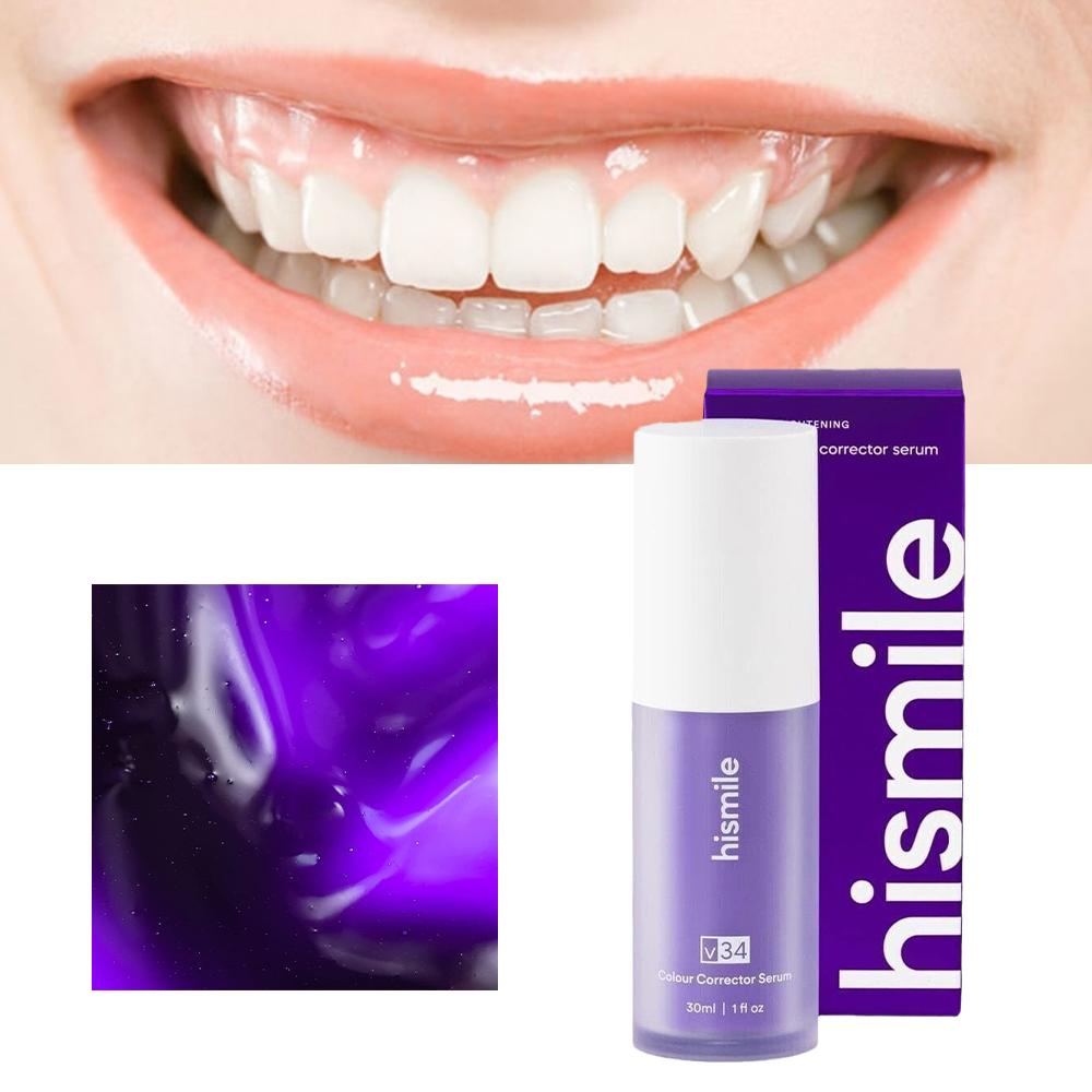 30 มล. ฮิสมายล์ V34 โฟมฟอกสีฟั - Teeth Whitening Crest บทวิจารณ์และราคา