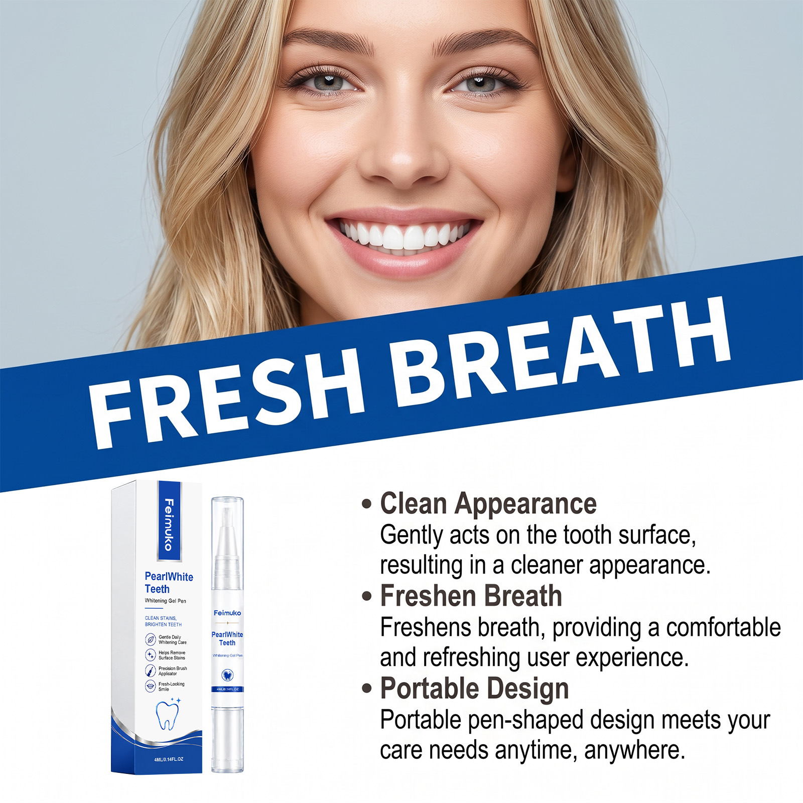 ปากกาเจลฟอกฟันขาวแบบพกพา ขจัดค - Teeth Whitening With Hydrogen Peroxide บทวิจารณ์และราคา