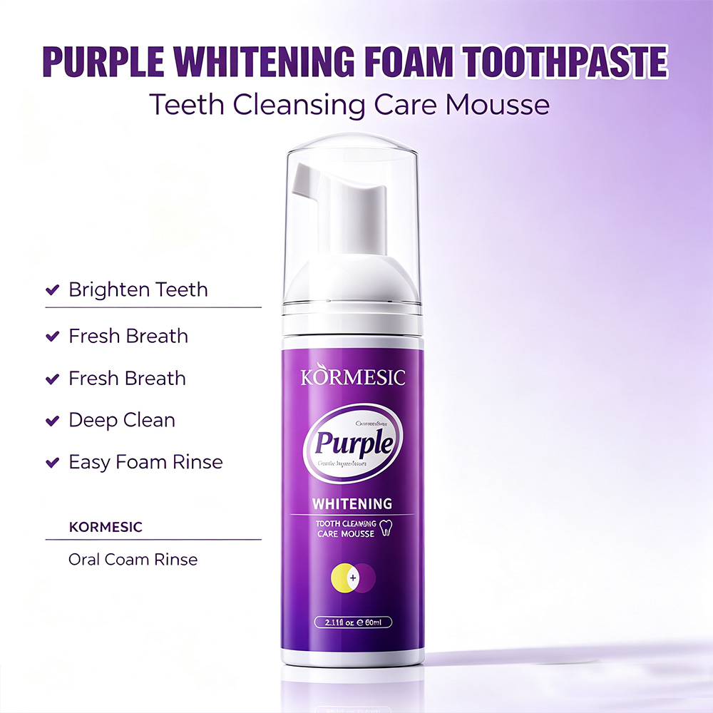 มูสฟอกฟันขาวสีม่วง V34 แก้ไขสี - Teeth Whitening Crest บทวิจารณ์และราคา