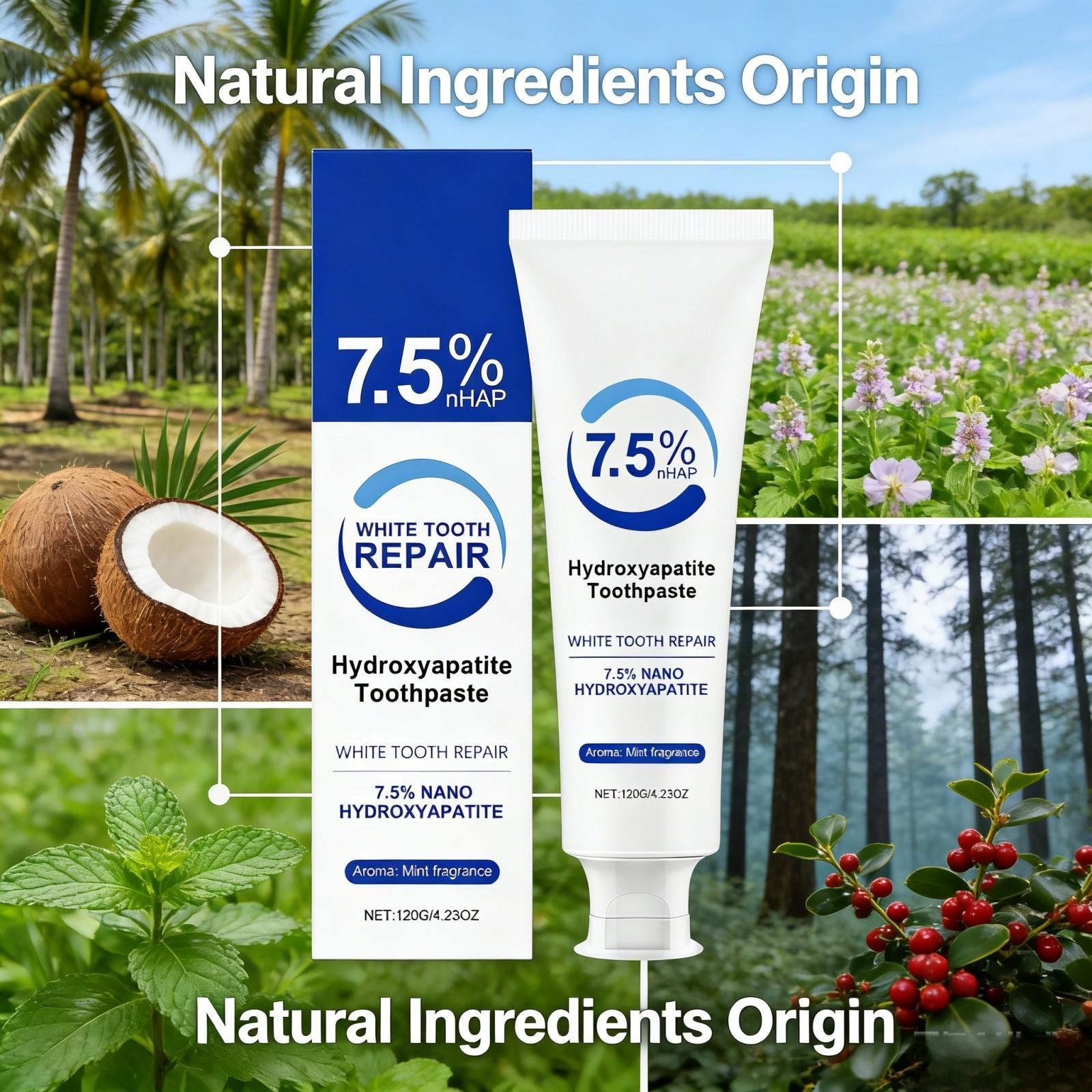 ยาสีฟันนาโนไฮดรอกซีอะพาไทต์ -  - Teeth Whitening Foam Toothpaste บทวิจารณ์และราคา