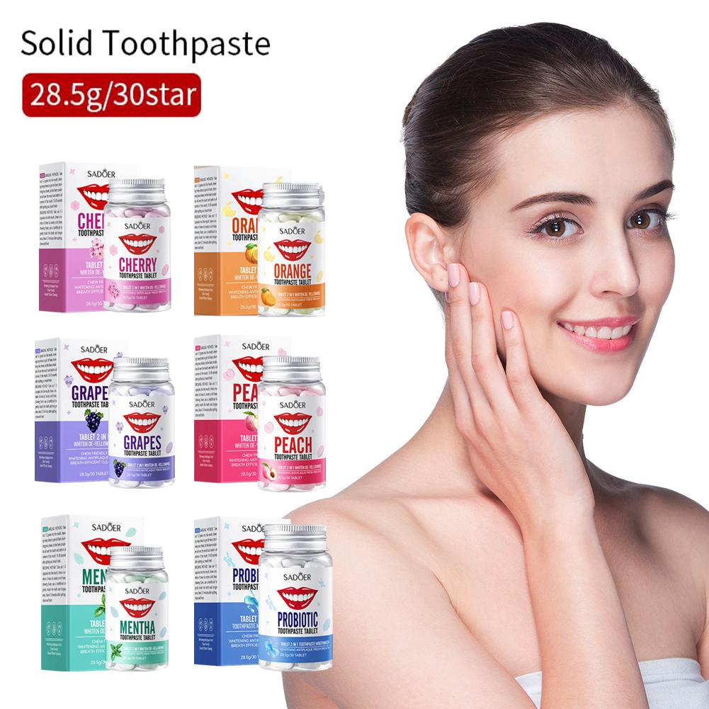Mint Solid ยาสีฟันเม็ด Mint รส - Teeth Whitening Ulta บทวิจารณ์และราคา
