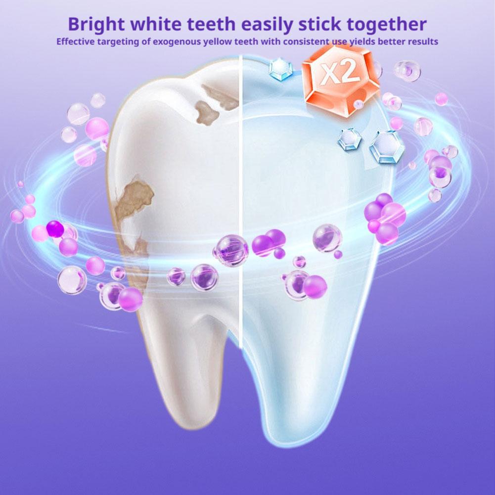 แผ่นแก้สีฟันสีม่วง 42 คู่ รุ่น - Teeth Whitening Crest บทวิจารณ์และราคา